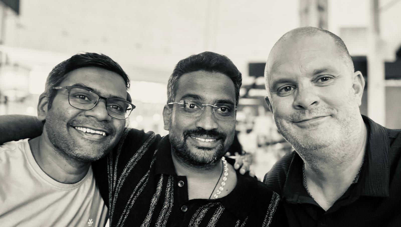 The three founders of Mocca Malabar Coffee